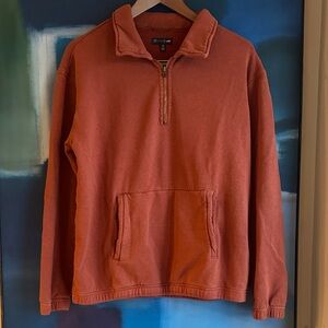 Toad & Co Unisex 1/4 Zip Pullover Hemp Organic Cotton Blend Sweatshirt